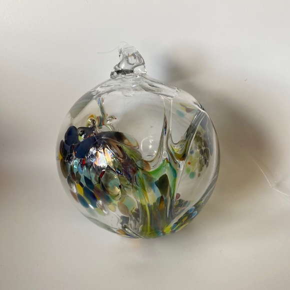 Vintage Art Glass WITCH BALL by Kitras, Handblown in Canada - Picture 4 of 15